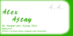 alex ajtay business card